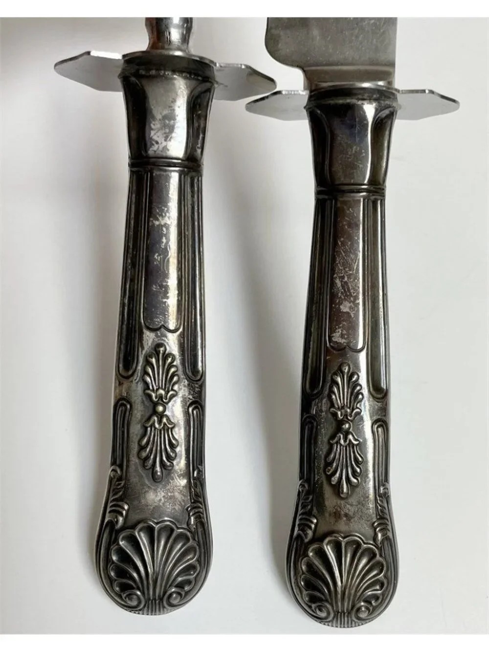 Ambassador Cutlery Sheffield Carving Set Sterling Handles Knife Fork Box